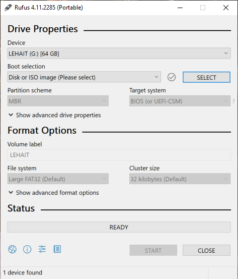 Tạo USB cài Windows bằng Rufus